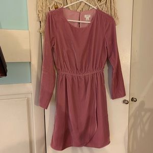 J crew size 00 purple velvet dress